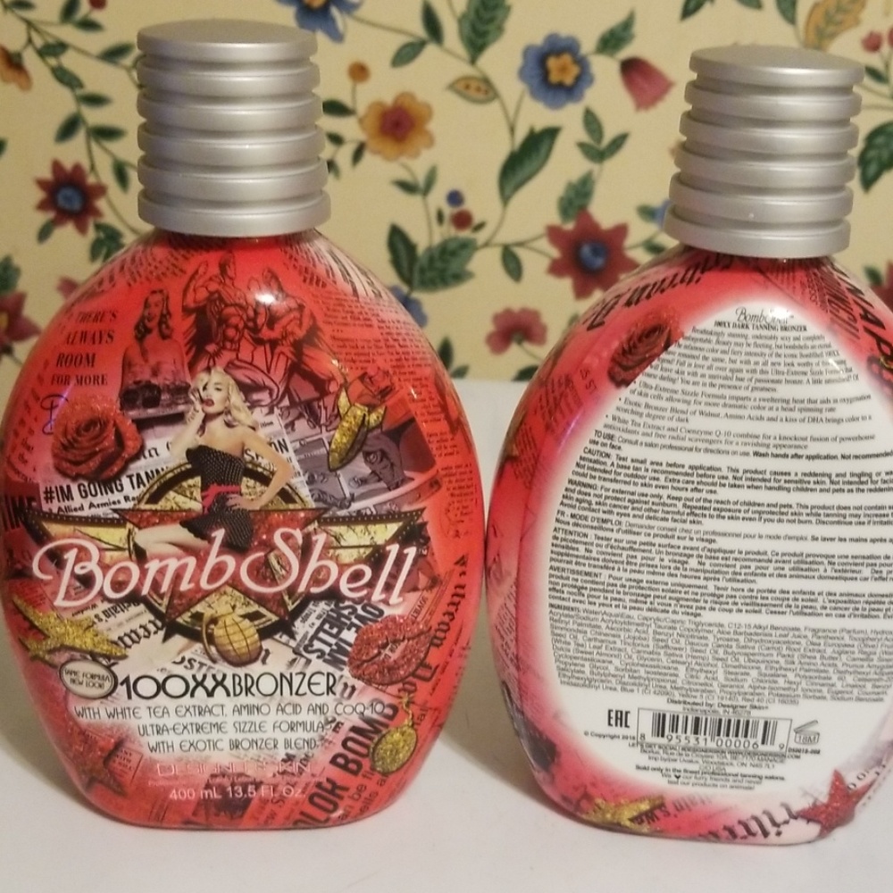2 BOTTLE BUNDLE Designer skin BOMBSHELL TANNER